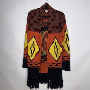 Hot & Delicious Women’s Tribal Print Cardigan Sweater Size M/L